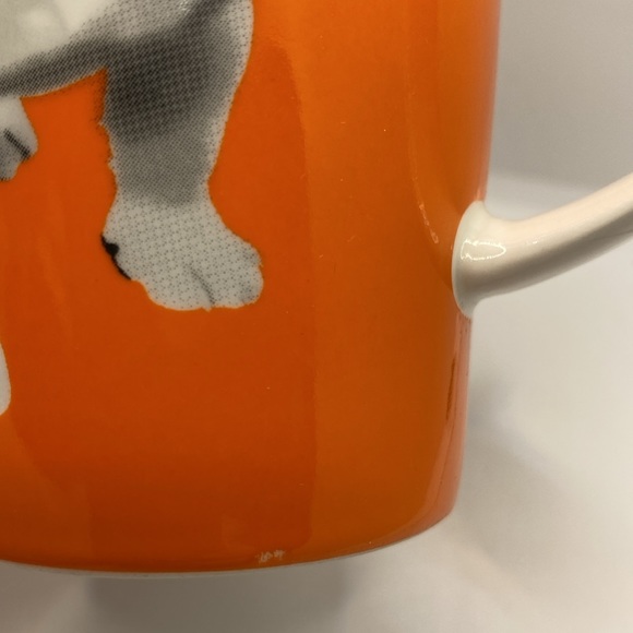 Maxwell & Williams Christopher Vine Paws Dog Puppy Mug Cup Orange - Picture 8 of 11